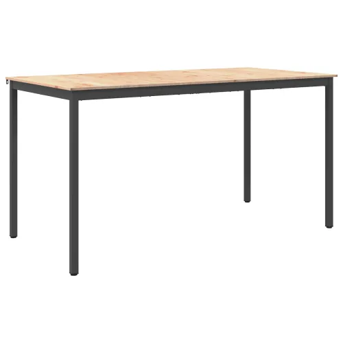 Stol za bar 200 x 100 x 105 cm Čvrsto borovo drvo Prirodna - Prirodna 200 x 100 x 105 cm Cijena