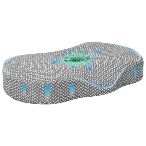 Jastuk za vrat Sivi Pjena za pamćenje 53 x 34,5 x 10,5 cm - Sivi Cijena