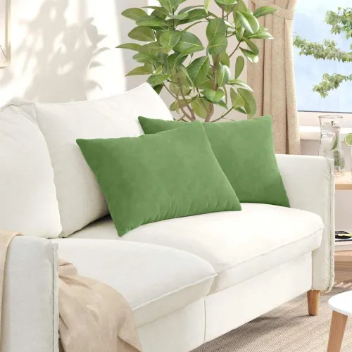 Jastučići za sofu 2 pcs Svijetlo zelena 60 x 40 cm - Svijetlo zelena 40 x 60 cm Cijena