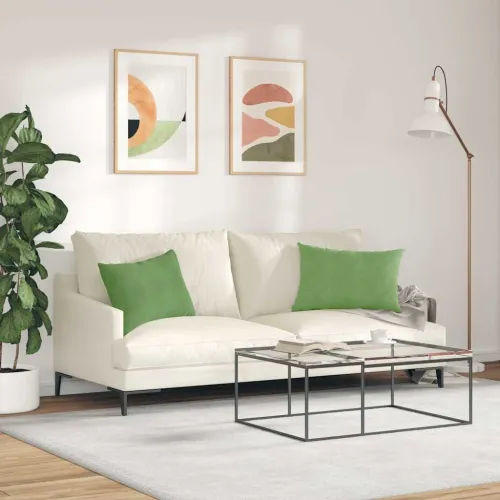 Jastučići za sofu 2 pcs Svijetlo zelena 60 x 40 cm - Svijetlo zelena 40 x 60 cm Cijena