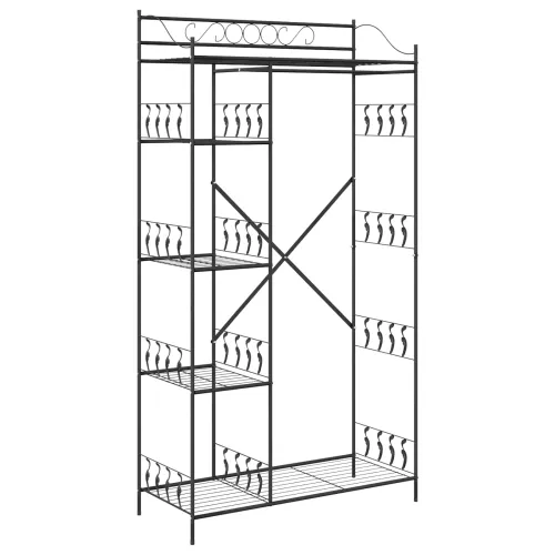 Otvoreni ormar Crna 101 x 43 x 188 cm Čelik Cijena