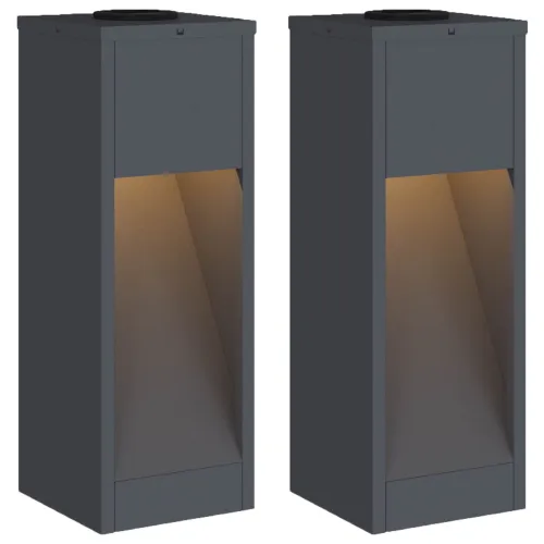 Solarna LED svjetiljka za stazu 2 kom. Topla bijela - 18 x 18 x 50 cm Antracit Cijena