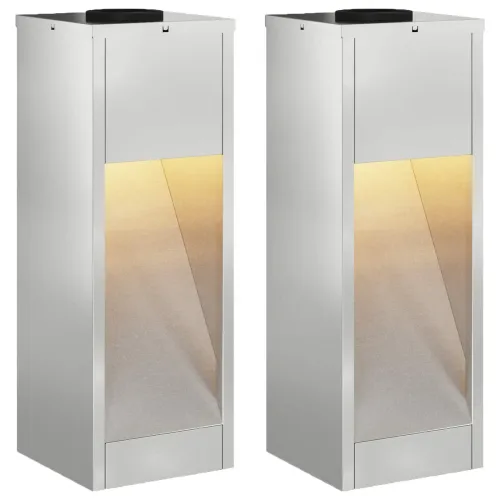 Solarna LED svjetiljka za stazu 2 kom. Topla bijela - 18 x 18 x 50 cm Galvanizirani čelik Cijena