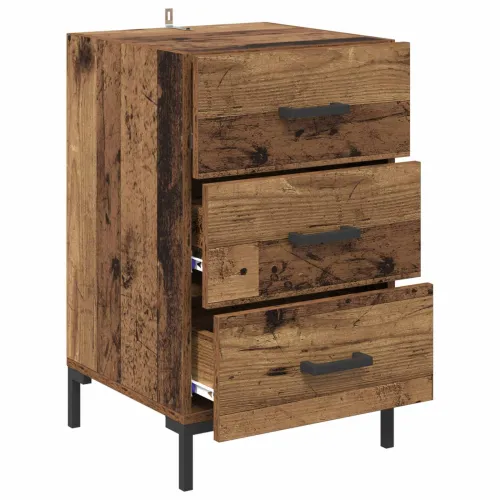 Noćni ormar Staro drvo 40 x 40 x 66 cm Konstruirano drvo - Staro drvo Cijena