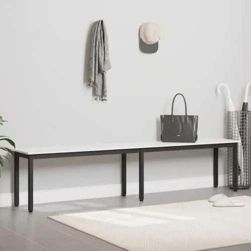 klupa Bijelo 200 x 35 x 45 cm Čvrsto borovo drvo - Bijelo 200 x 35 x 45 cm Cijena