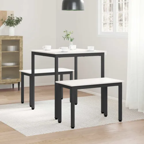 Stol za objedovanje Bijelo 70 x 70 x 75 cm Čvrsto borovo drvo - Bijelo 70 x 70 x 75 cm Cijena