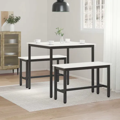 Stol za objedovanje Bijelo 80 x 80 x 75 cm Čvrsto borovo drvo - Bijelo 80 x 80 x 75 cm Cijena
