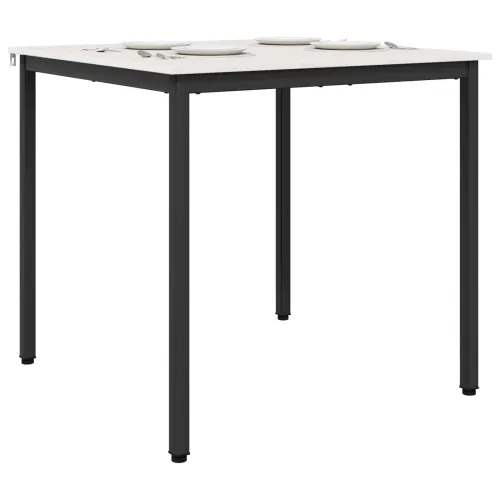 Stol za objedovanje Bijelo 80 x 80 x 75 cm Čvrsto borovo drvo - Bijelo 80 x 80 x 75 cm Cijena