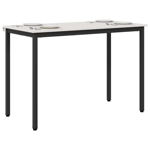 Stol za objedovanje Bijelo 110 x 55 x 75 cm Čvrsto borovo drvo - Bijelo 110 x 55 x 75 cm Cijena