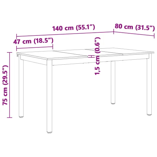 Stol za objedovanje Bijelo 140 x 80 x 75 cm Čvrsto borovo drvo - Bijelo 140 x 80 x 75 cm Cijena
