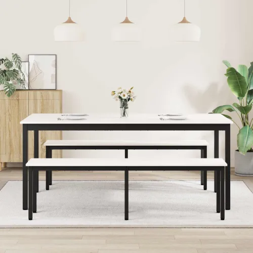Stol za objedovanje Bijelo 180 x 90 x 75 cm Čvrsto borovo drvo - Bijelo 180 x 90 x 75 cm Cijena