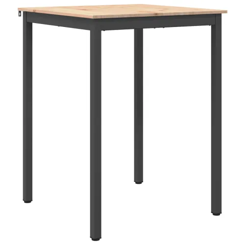 Stol za bar 80 x 80 x 105 cm Čvrsto borovo drvo Prirodna - Prirodna 80 x 80 x 105 cm Cijena