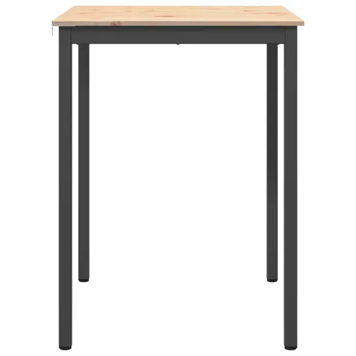 Stol za bar 80 x 80 x 105 cm Čvrsto borovo drvo Prirodna - Prirodna 80 x 80 x 105 cm Cijena