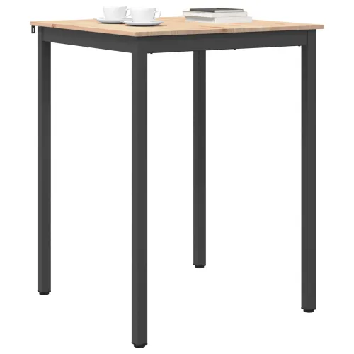 Stol za bar 80 x 80 x 105 cm Čvrsto borovo drvo Prirodna - Prirodna 80 x 80 x 105 cm Cijena