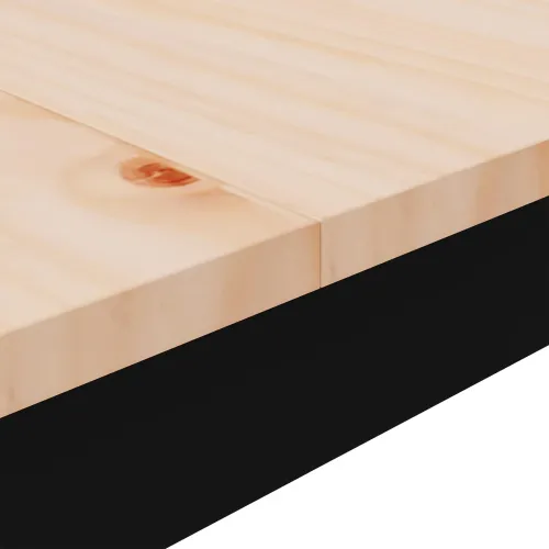Stol za bar 110 x 110 x 105 cm Čvrsto borovo drvo Prirodna - Prirodna 110 x 110 x 105 cm Cijena