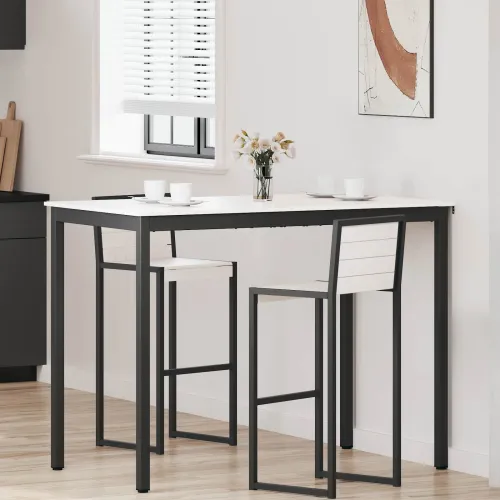 Stol za bar Bijelo 140 x 80 x 105 cm Čvrsto borovo drvo - Bijelo 140 x 80 x 105 cm Cijena