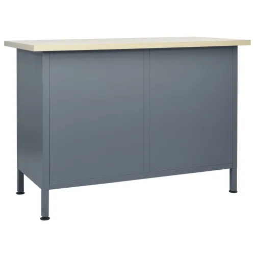 Radni stol crni 120 x 60 x 85 cm čelični Cijena