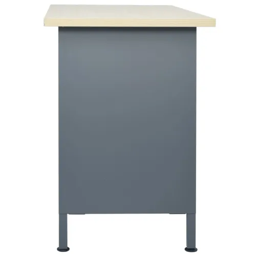 Radni stol crni 120 x 60 x 85 cm čelični Cijena