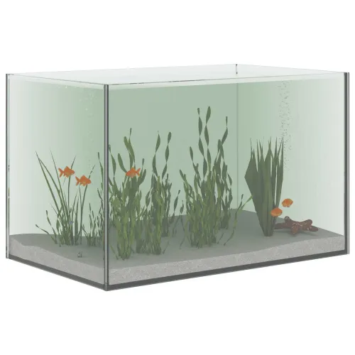 Akvarij s pohranom *Transparent*an 40 x 25 x 25 cm Stakl - 40 x 25 x 25 cm Cijena