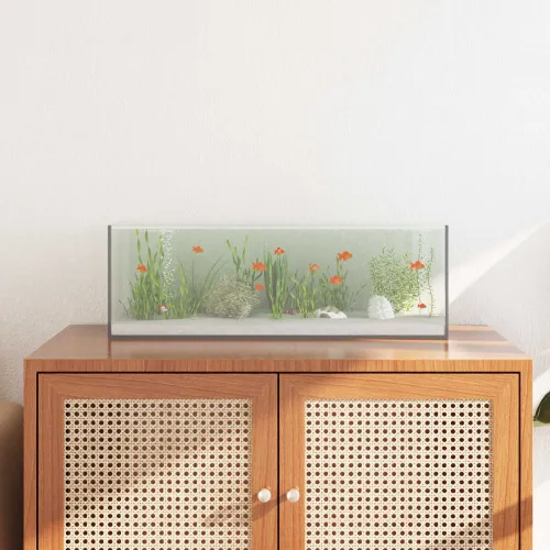 Akvarij s pohranom *Transparent*an 60 x 20 x 20 cm Stakl - 60 x 20 x 20 cm Cijena