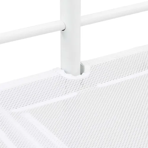 Krevet na kat za djecu s zavjesama Bijela i crna 80 x 200 cm - Bijela i crna 80 x 200 cm Cijena