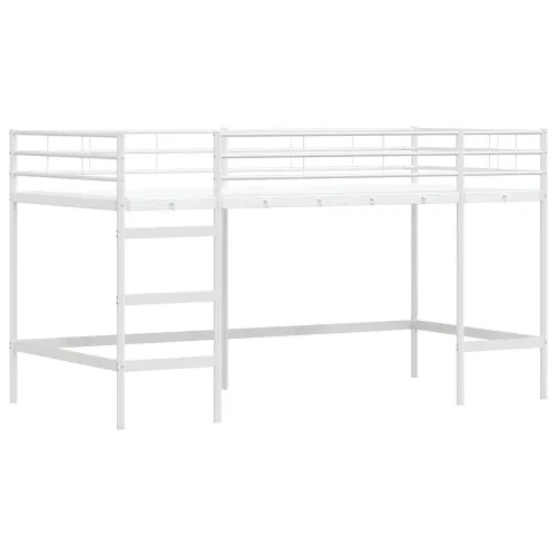 Krevet na kat za djecu s zavjesama Bijela i Plava 90 x 200 cm - Bijela i plava 90 x 200 cm Cijena