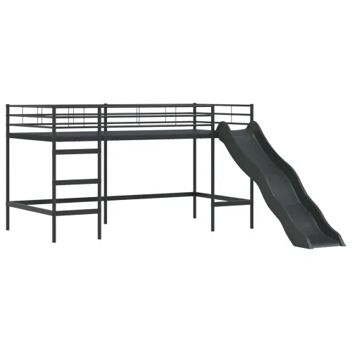 Krevet na kat za djecu s zavjesama Crna i Plava 107 x 203 cm - Crna i plava 107 x 203 cm Cijena