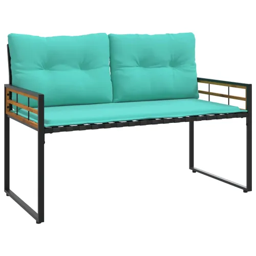 Drvena klupska klupa 114 x 55 x 77 cm Tirkizna Pravokutni - Tirkizna Cijena