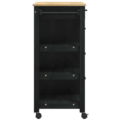 Kuhinjski kolica MONZA Crna 84 x 40 x 88,5 cm - Crna Cijena