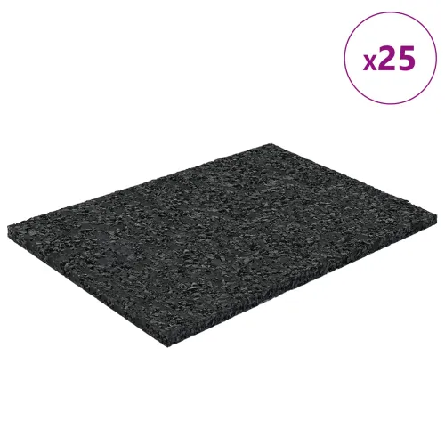 Gumenasti granulatni vanjski pod Crna 6 x 9 x 0,3 cm Guma - 60 x 90 x 3 mm 25 Cijena