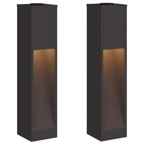Solarna LED svjetiljka za stazu 2 kom. Topla bijela - 18 x 18 x 80 cm Crna Cijena