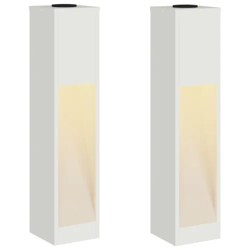 Solarna LED svjetiljka za stazu 2 kom. Topla bijela - 18 x 18 x 80 cm Bijelo Cijena