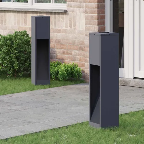 Solarna LED svjetiljka za stazu 2 kom. Topla bijela - 18 x 18 x 80 cm Antracit Cijena