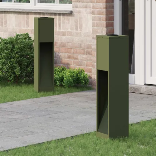 Solarna LED svjetiljka za stazu 2 kom. Topla bijela - 18 x 18 x 80 cm Maslinovo zelena Cijena