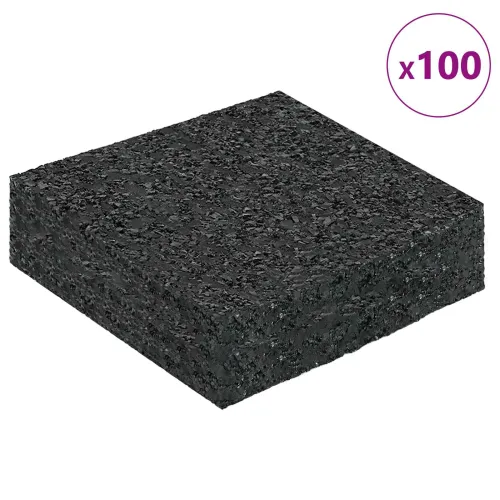 Gumenasti granulatni vanjski pod Crna 9 x 9 x 2 cm Guma - 90 x 90 x 20 mm 100 Cijena