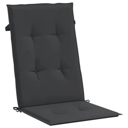 Jastuci za vrtne stolice 2 kom crni 120 x 50 x 3 cm od tkanine - Crna 120 x 50 x 3 cm 2 Cijena