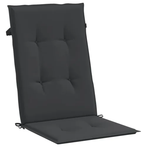Jastuci za vrtne stolice 4 kom crni 120 x 50 x 3 cm od tkanine - Crna 120 x 50 x 3 cm 4 Cijena
