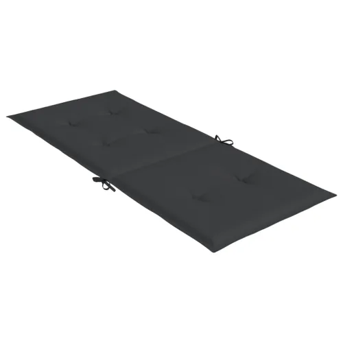 Jastuci za vrtne stolice 4 kom crni 120 x 50 x 3 cm od tkanine - Crna 120 x 50 x 3 cm 4 Cijena