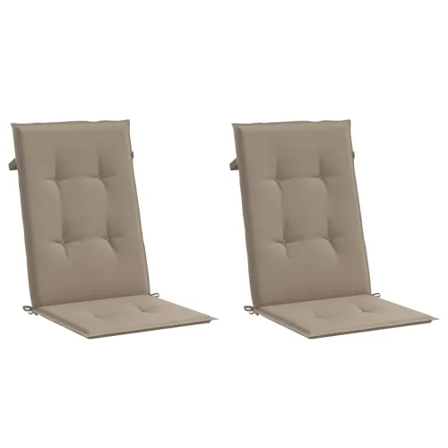 Jastuci za vrtne stolice 2 kom smeđesivi 120x50x3 cm od tkanine - Sivo-smeđa 120 x 50 x 3 cm 2 Cijena