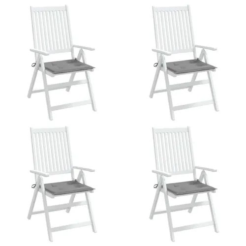 Jastuci za vrtne stolice 4 kom sivi 40x40x3 cm od tkanine - Siva 40 x 40 x 3 cm 4 Cijena