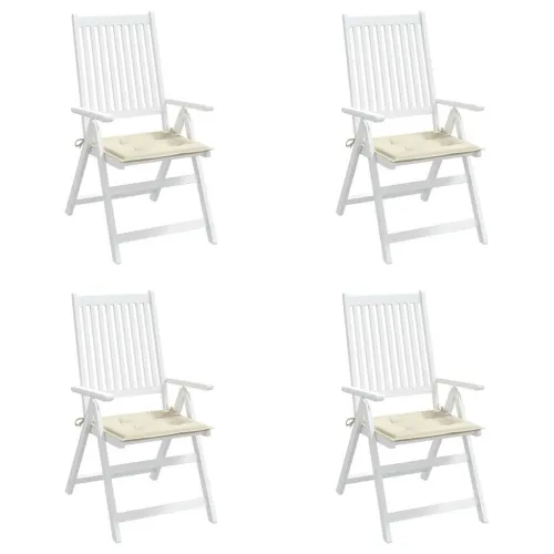 Jastuci za vrtne stolice 4 kom krem 40x40x3 cm od tkanine - Krem 40 x 40 x 3 cm 4 Cijena
