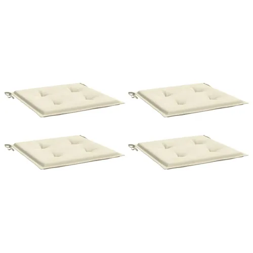 Jastuci za vrtne stolice 4 kom krem 40x40x3 cm od tkanine - Krem 40 x 40 x 3 cm 4 Cijena