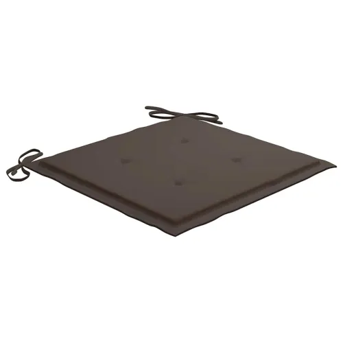 Jastuci za vrtne stolice 4 kom smeđesivi 40x40x3 cm od tkanine - Sivosmeđa 40 x 40 x 3 cm 4 Cijena
