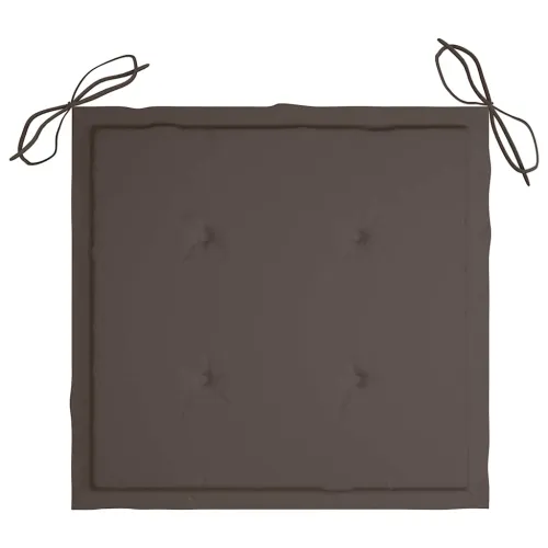 Jastuci za vrtne stolice 4 kom smeđesivi 40x40x3 cm od tkanine - Sivosmeđa 40 x 40 x 3 cm 4 Cijena