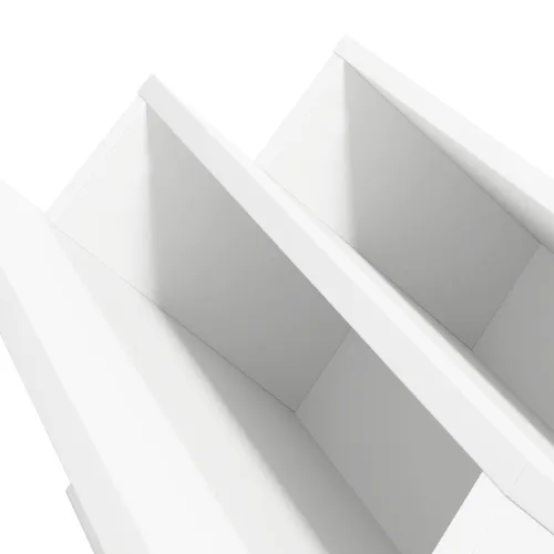 Polica za časopise Bijelo 65 x 53 x 28,5 cm Konstruirano drvo - Bijelo 65 x 53 x 28,5 cm Cijena