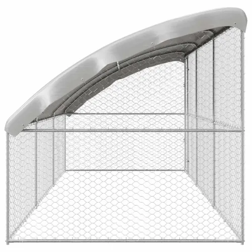 Kućica za pse 3 kom. Srebrno 6 x 2 x 2 m Pocinčani čelik - 600 cm S 1 vratima Cijena