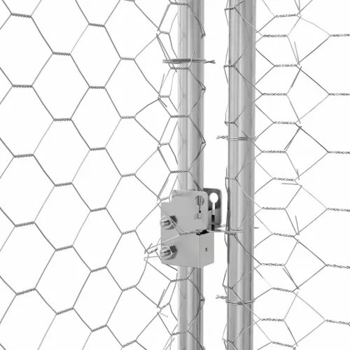 Kućica za pse 4 kom. Srebrno 8 x 2 x 2 m Pocinčani čelik - 800 x 230 cm S 1 vratima Cijena