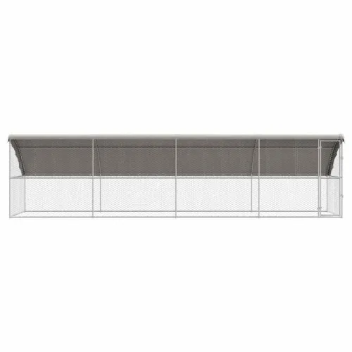 Kućica za pse 4 kom. Srebrno 8 x 2 x 2 m Pocinčani čelik - 800 x 230 cm S 1 vratima Cijena