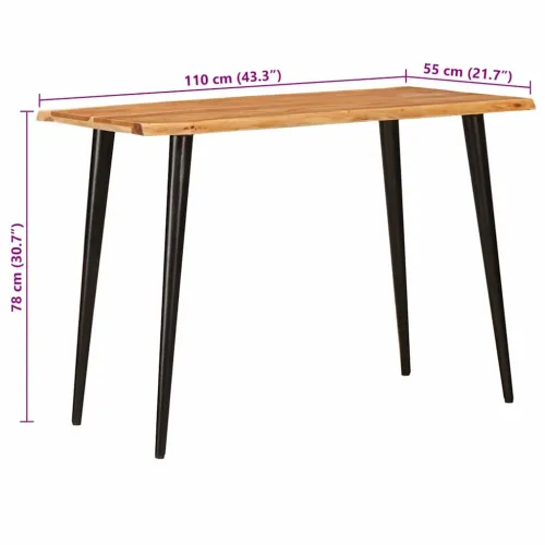Blagovaonski stolovi Smeđa i crna 110 x 55 x 78 cm - 110 x 55 x 75 cm Cijena