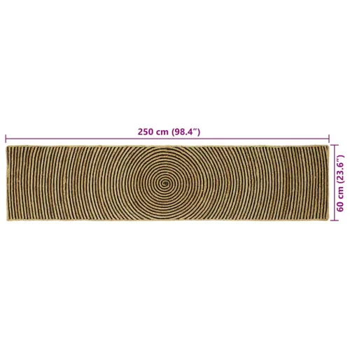 Tepih za područje Crna 60 x 250 cm Juta - Crna 60 x 250 cm Cijena
